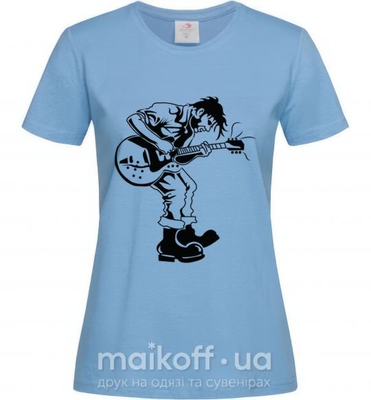 Жіноча футболка Rockman Блакитний фото