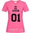 Жіноча футболка His queen Яскраво-рожевий фото