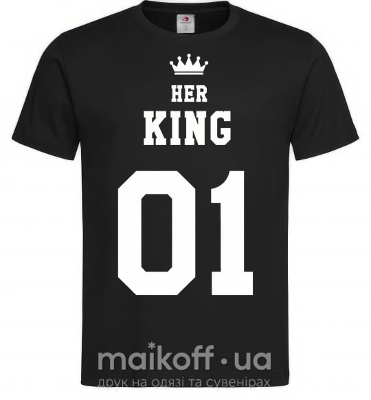 Чоловіча футболка her king Чорний фото