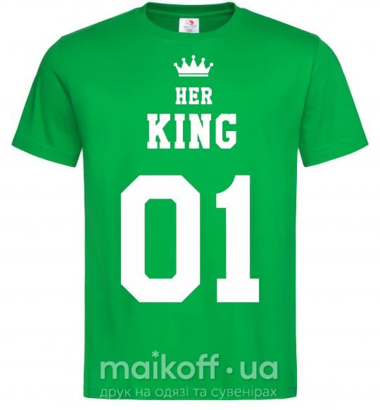 Чоловіча футболка her king Зелений фото