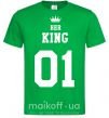 Чоловіча футболка her king Зелений фото