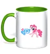 Чашка з кольоровою ручкою My little pony pink Зелений Чашка з кольоровою ручкою My little pony pink Зелений фото