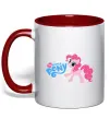 Чашка з кольоровою ручкою My little pony pink Червоний Чашка з кольоровою ручкою My little pony pink Червоний фото