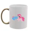 Чашка з кольоровою ручкою My little pony pink Золото Чашка з кольоровою ручкою My little pony pink Золото фото
