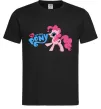 Чоловіча футболка My little pony pink Чорний Чоловіча футболка My little pony pink Чорний фото