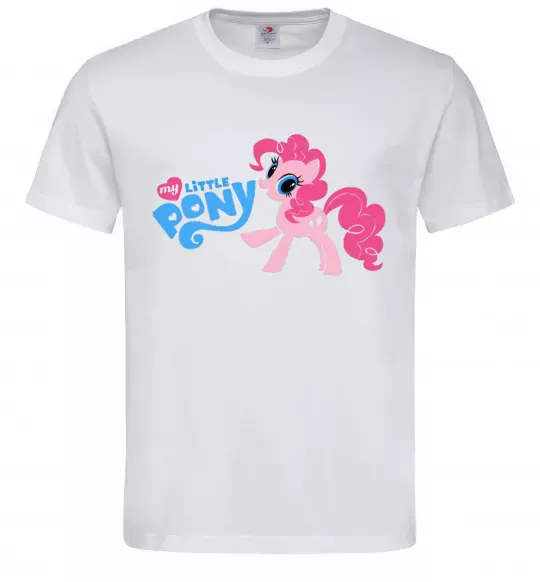 Чоловіча футболка My little pony pink Білий фото