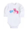 Дитячий бодік My little pony pink Білий фото