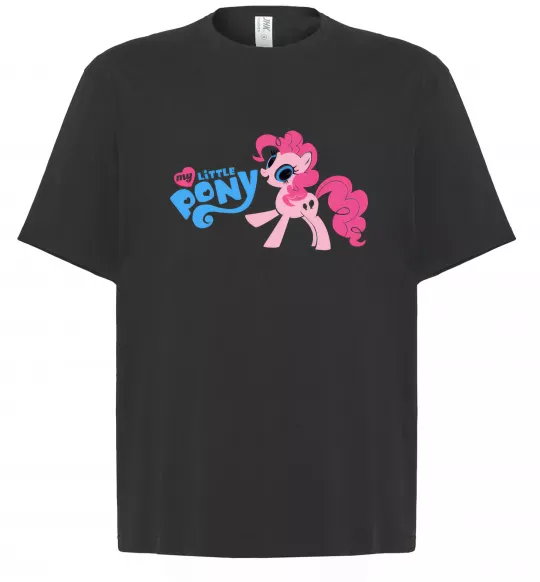 Футболка Оверсайз My little pony pink Черный фото