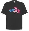 Футболка Оверсайз My little pony pink Черный фото