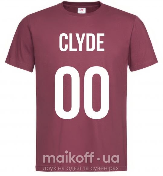 Чоловіча футболка Clyde Бордовий фото