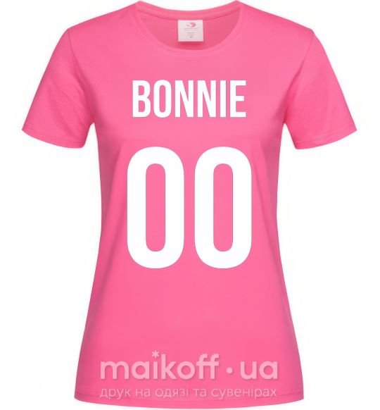 Жіноча футболка Bonnie Яскраво-рожевий фото