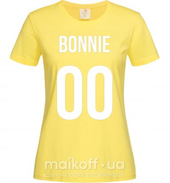 Жіноча футболка Bonnie Лимонний фото