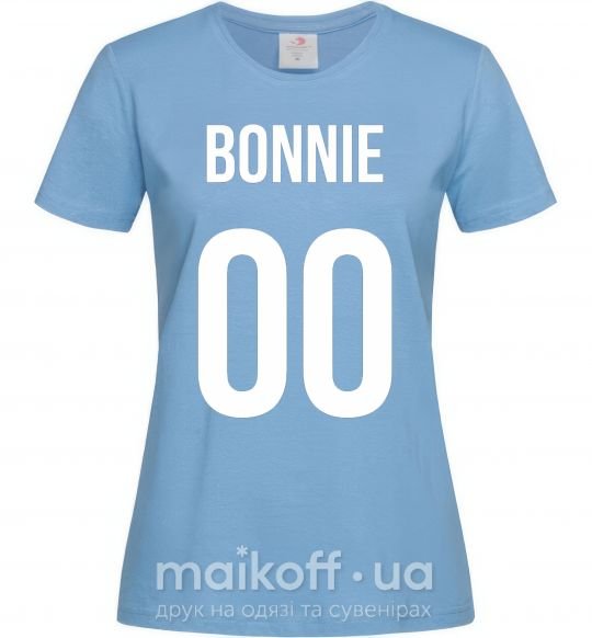 Жіноча футболка Bonnie Блакитний фото