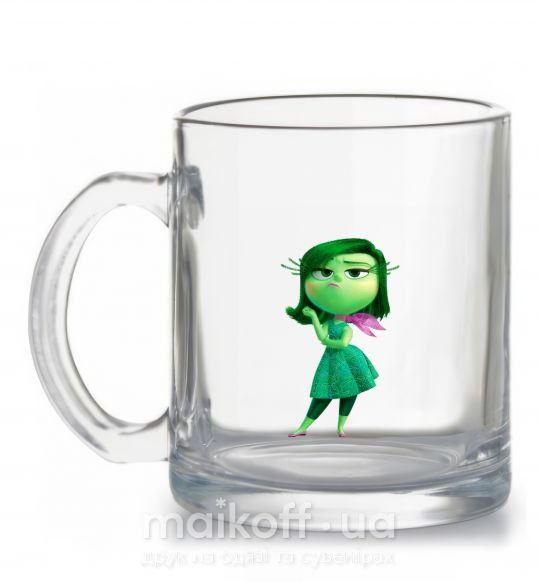Чашка стеклянная green fairy Прозрачный фото