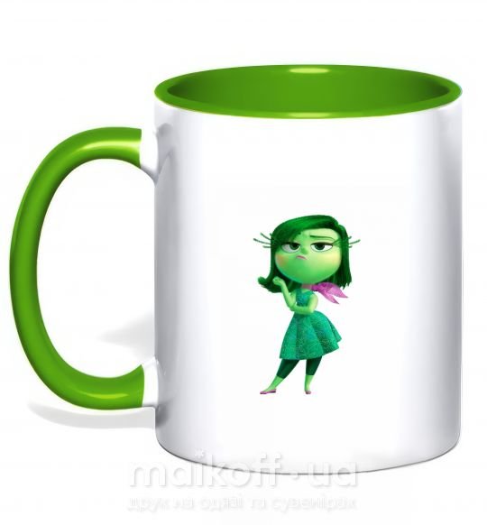 Чашка з кольоровою ручкою green fairy Зелений фото
