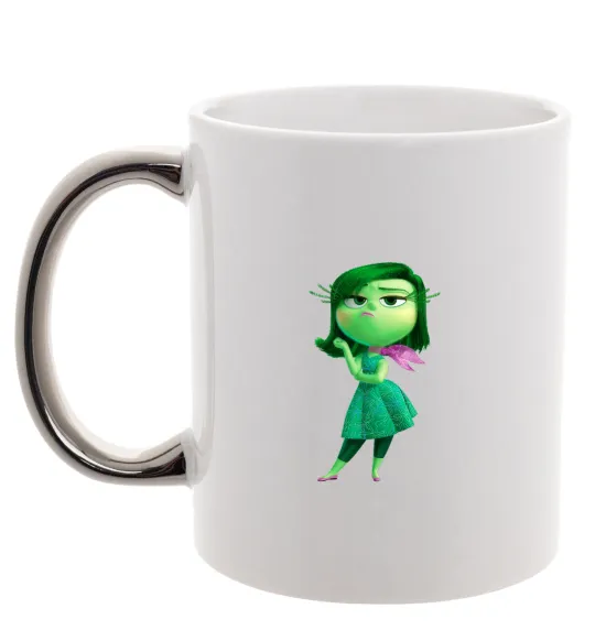 Чашка с цветной ручкой green fairy Серебро фото