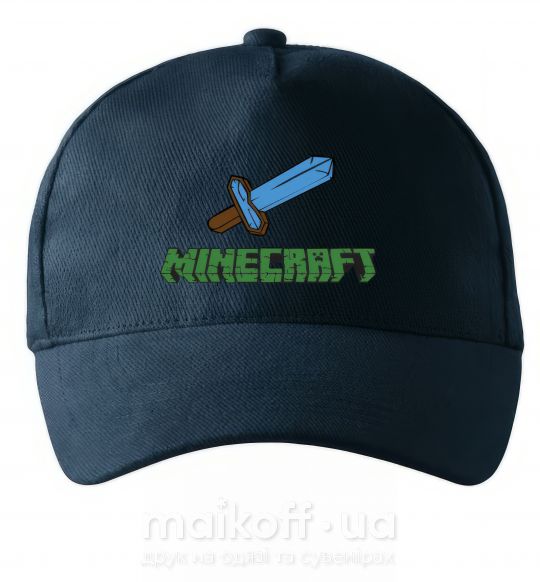 Кепка Minecraft with sword Темно-синій фото