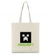 Еко-сумка Minecraft green Бежевий фото