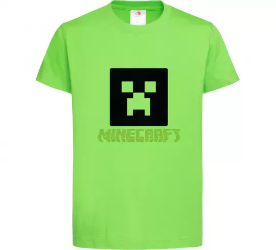 Дитяча футболка Minecraft green Лаймовий фото