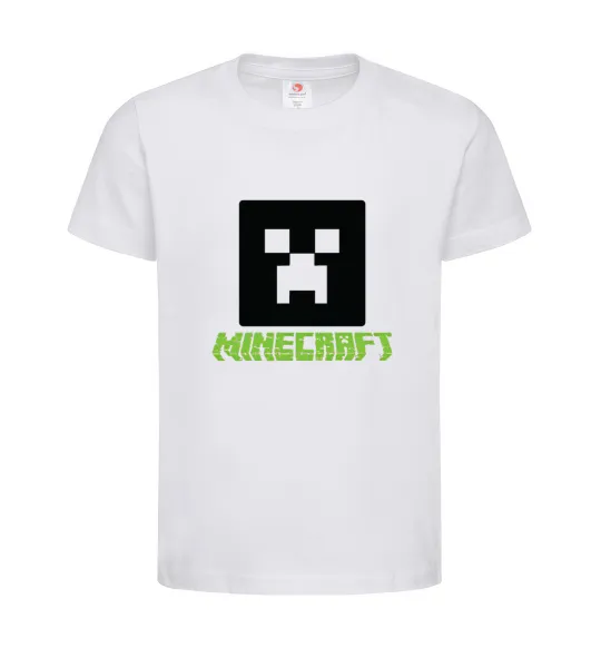Дитяча футболка Minecraft green Білий фото
