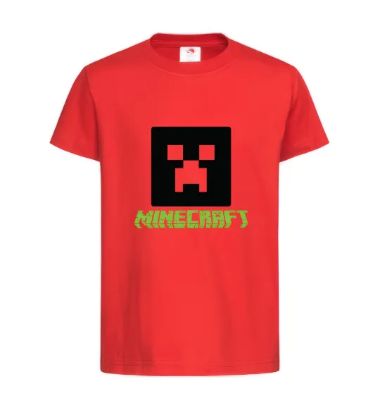 Дитяча футболка Minecraft green Червоний фото