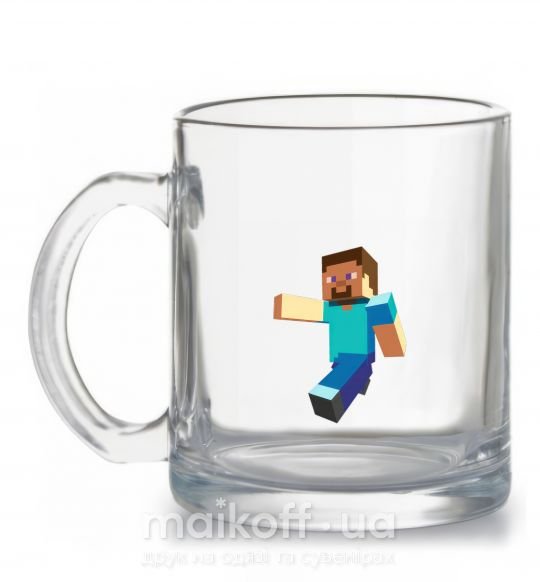 Чашка стеклянная Minecraft Lego Прозрачный фото