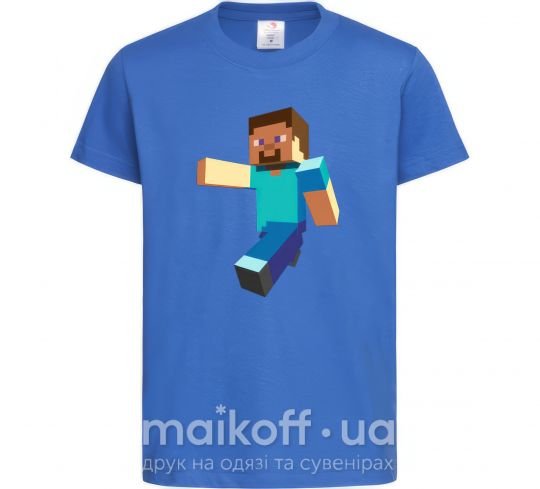 Дитяча футболка Minecraft Lego Яскраво-синій фото