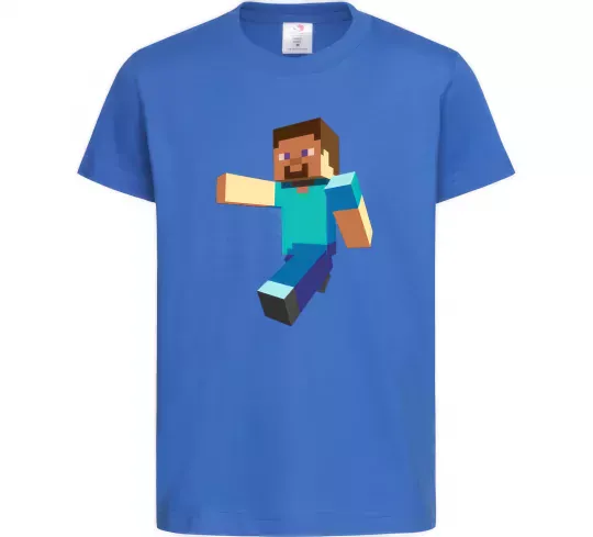 Дитяча футболка Minecraft Lego Яскраво-синій фото