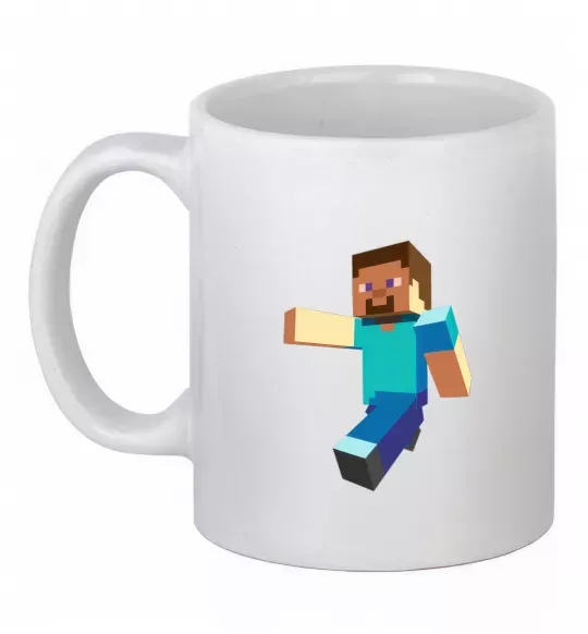 Чашка керамическая Minecraft Lego Белый фото