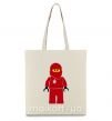 Еко-сумка Lego Red Бежевий фото