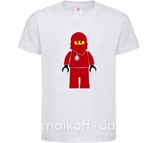 Детская футболка Lego Red Белый фото