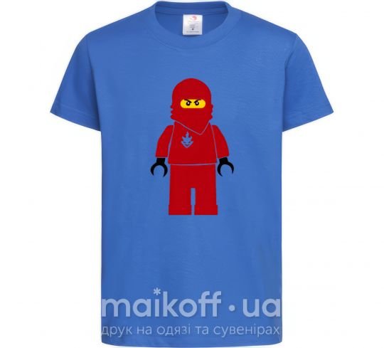 Детская футболка Lego Red Ярко-синий фото