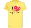Дитяча футболка i love my big sister Лимонний Дитяча футболка i love my big sister Лимонний фото