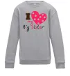 Детский Свитшот i love my big sister Серый меланж фото