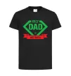 Детская футболка my dad is my hero Черный фото