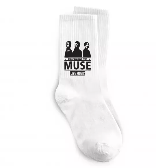 Шкарпетки Muse group Білий фото