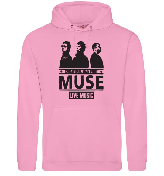 Чоловіча толстовка (худі) Muse group Рожевий фото