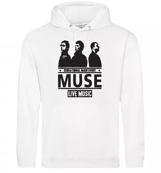 Женская толстовка (худи) Muse group Белый фото