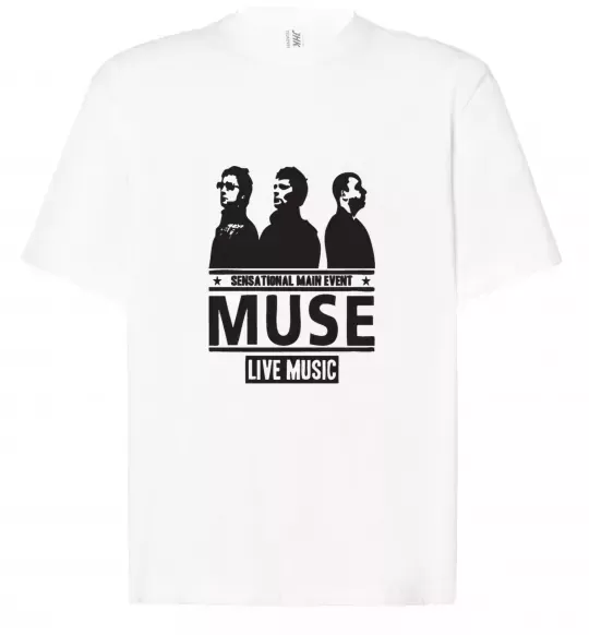 Футболка Оверсайз Muse group Білий фото