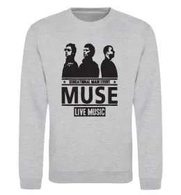 Світшот Muse group Сірий меланж фото