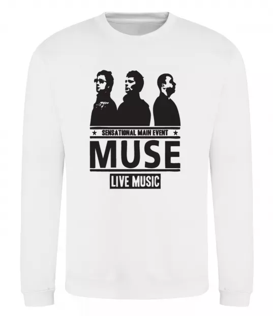 Свитшот Muse group Белый фото