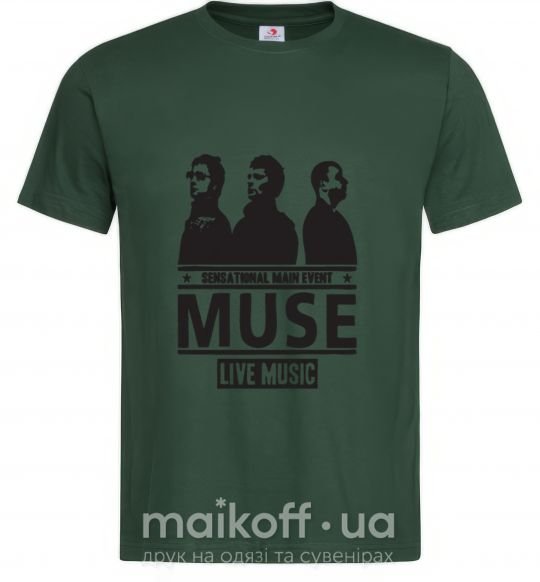 Мужская футболка Muse group Темно-зеленый фото