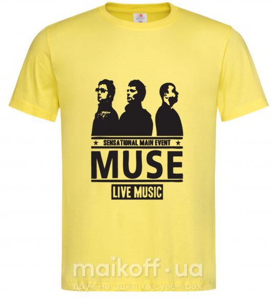 Чоловіча футболка Muse group Лимонний фото