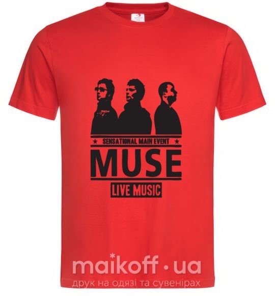 Мужская футболка Muse group Красный фото