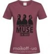 Жіноча футболка Muse group Бордовий фото