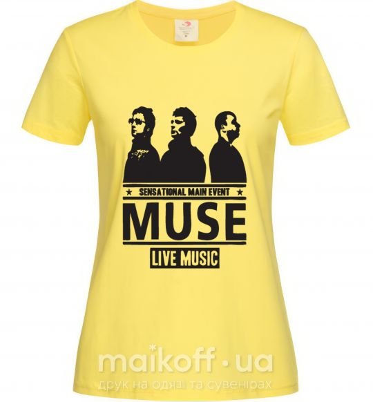 Женская футболка Muse group Лимонный фото