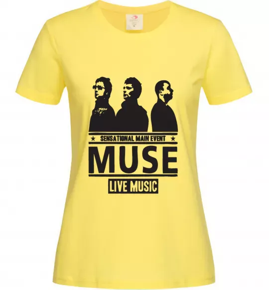 Женская футболка Muse group Лимонный фото