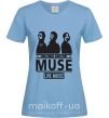 Жіноча футболка Muse group Блакитний фото