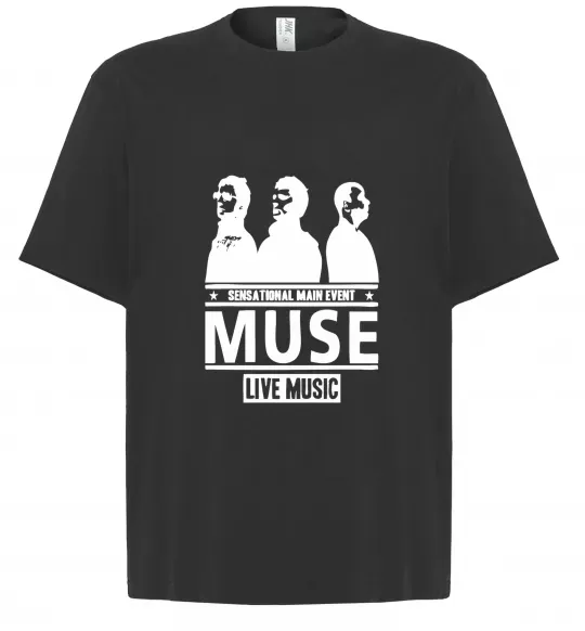 Футболка Оверсайз Muse group Чорний фото