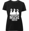Женская премиум футболка Muse group Черный фото